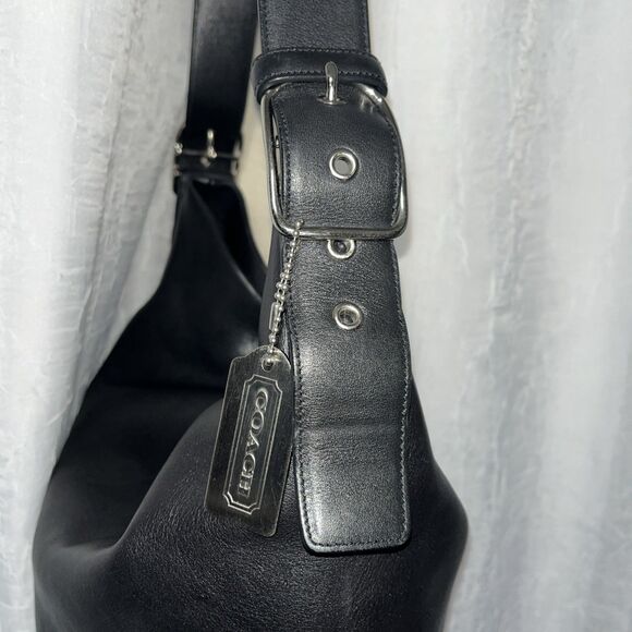 Coach 9151 Legacy Vintage Bucket Shoulder Hobo Bag Black Leather - Picture 5 of 11